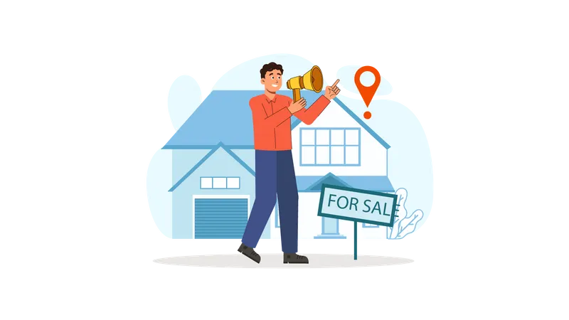 Real Estate Property Sale Illustration 01  Illustration