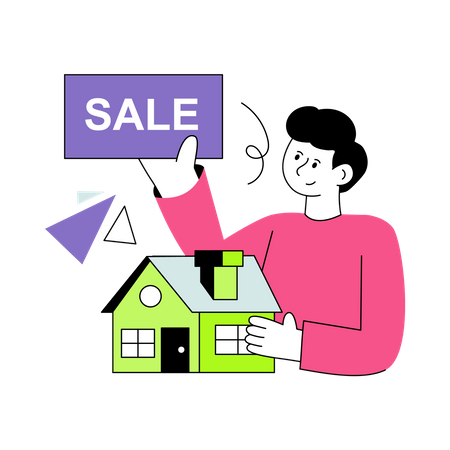 Real estate Sale  Illustration