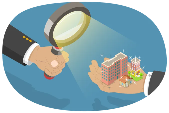 Real Estate Search  Illustration