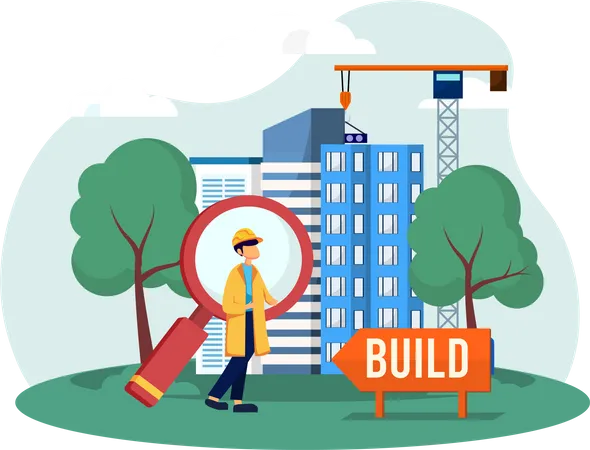 Real estate site  Illustration