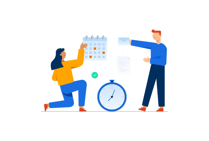 Real Time Schedule  Illustration