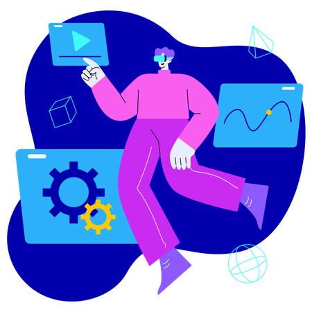 Realidad aumentada  Ilustración