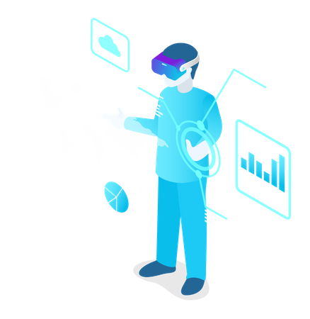 Réalité virtuelle  Illustration