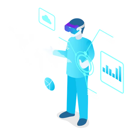 Réalité virtuelle  Illustration