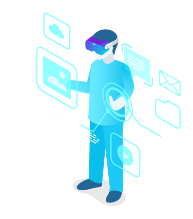 Réalité virtuelle  Illustration