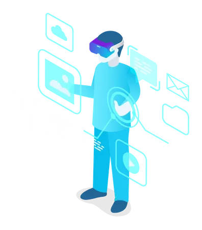 Réalité virtuelle  Illustration