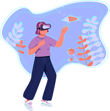 Réalité virtuelle  Illustration