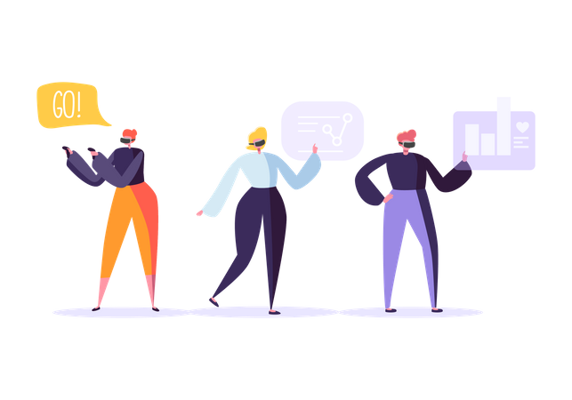 Réalité virtuelle  Illustration