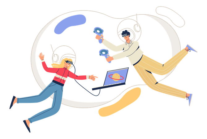 Réalité virtuelle  Illustration