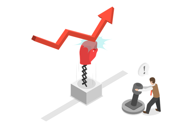 Rebond de la bourse  Illustration