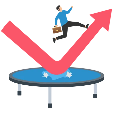 Rebond de la bourse  Illustration