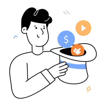 Receita de publicidade  Ilustração