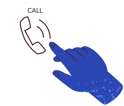 Receive incoming phone call Illustration