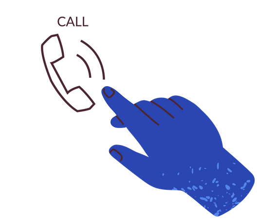 Receive incoming phone call  Illustration