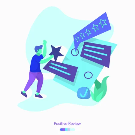 Recensione positiva  Illustration