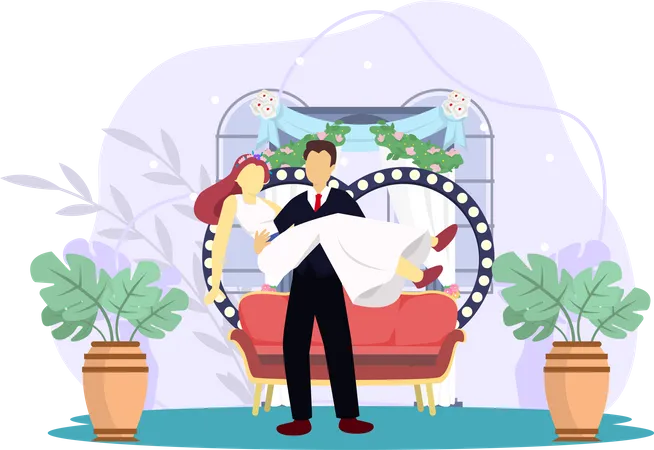 Recepção de casamento  Illustration