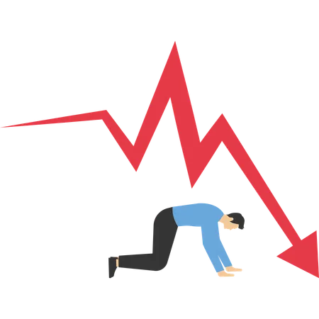 Recesión económica  Ilustración