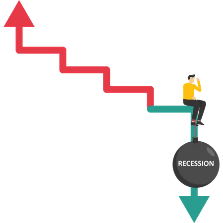 Recessão econômica  Ilustração