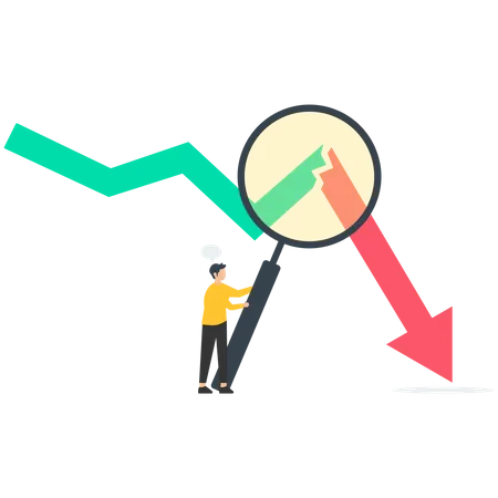 Recessão econômica  Ilustração