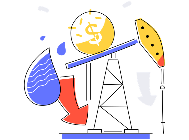 Recessão económica mundial  Ilustração