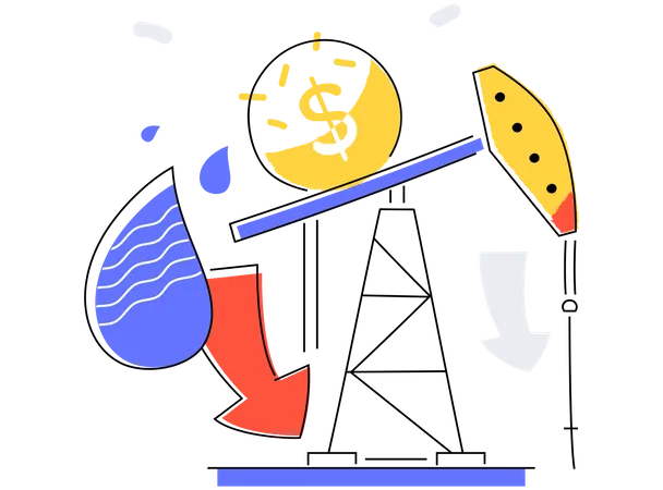 Recessão económica mundial  Ilustração