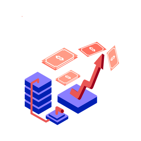 Inflação de recessão  Ilustração