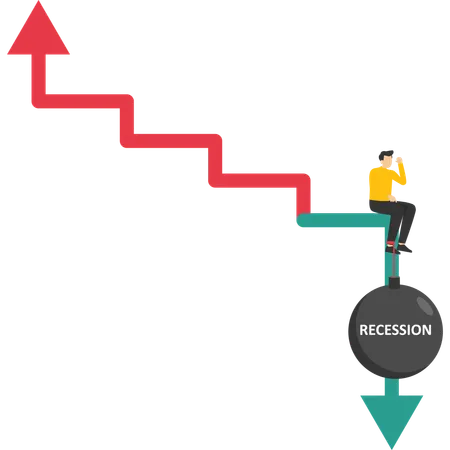 Récession économique  Illustration