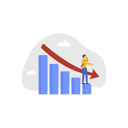 Récession économique  Illustration