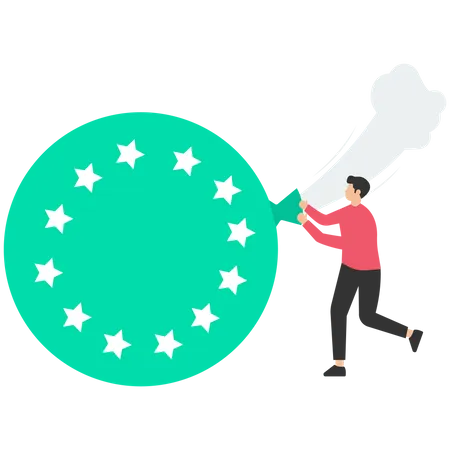 Récession européenne  Illustration