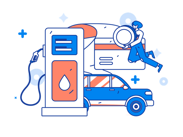 Recharge de carburant  Illustration