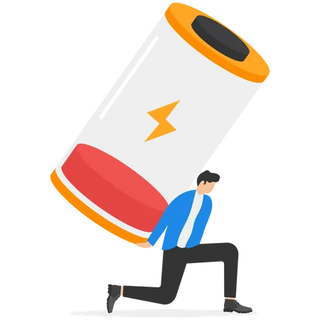 Recharge energy yourself  Illustration