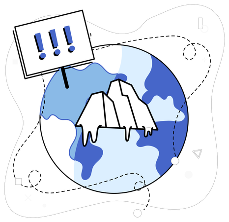 Le réchauffement climatique  Illustration