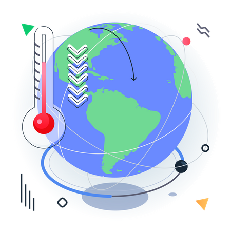 Le réchauffement climatique  Illustration