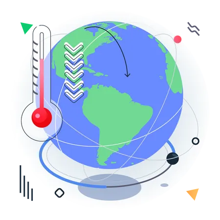 Le réchauffement climatique  Illustration