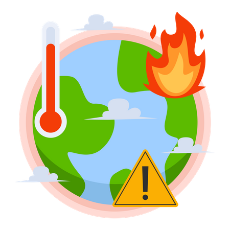 Le réchauffement climatique  Illustration