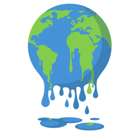 Le réchauffement climatique  Illustration