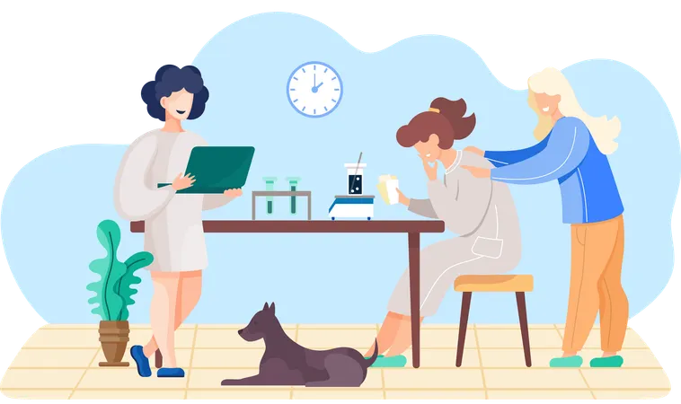 Recherche chimique en laboratoire  Illustration