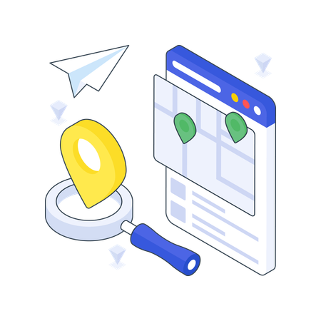 Recherche d'un emplacement  Illustration