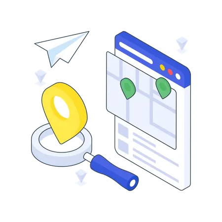 Recherche d'un emplacement  Illustration