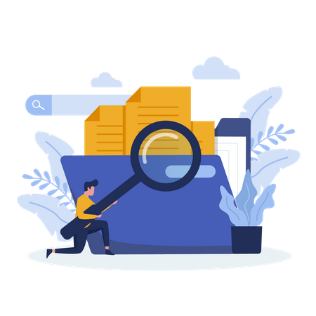 Recherche de données  Illustration
