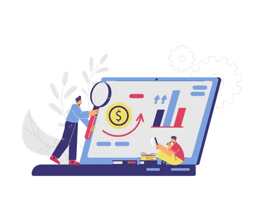 Recherche sur le démarrage et la mise en œuvre de nouvelles entreprises  Illustration