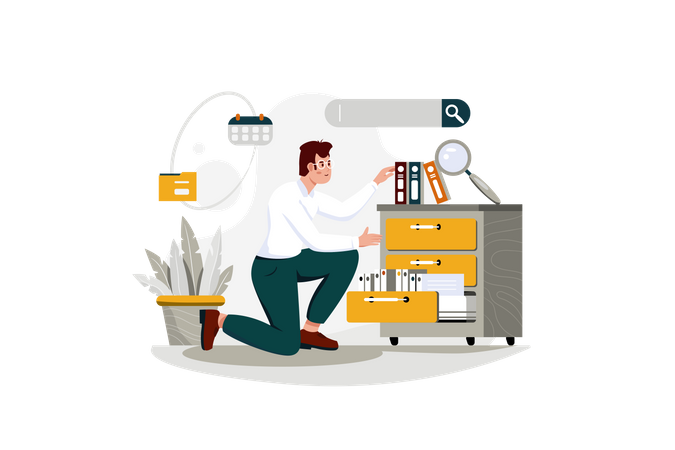 Rechercher des documents  Illustration