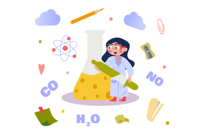 Recherches d'étudiants en laboratoire  Illustration