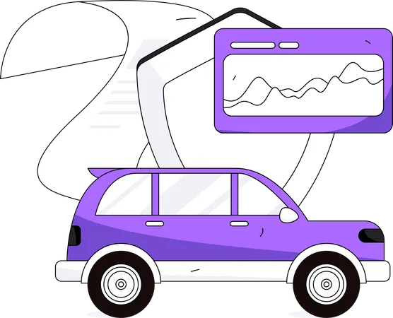 Réclamation d'assurance automobile  Illustration