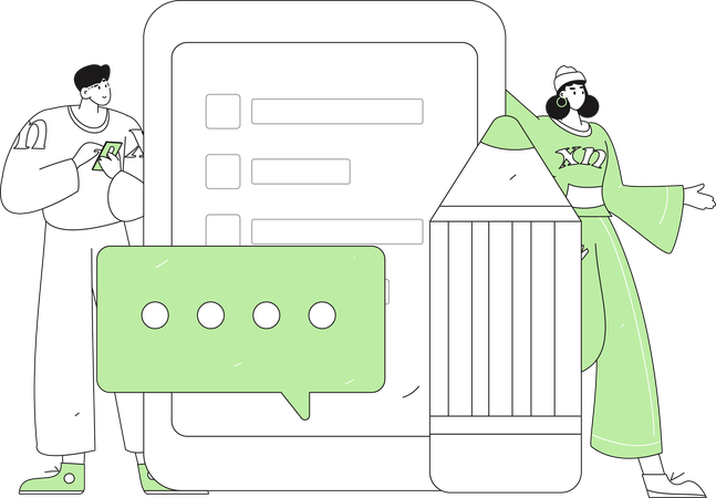 Recopilación de datos del cliente  Illustration