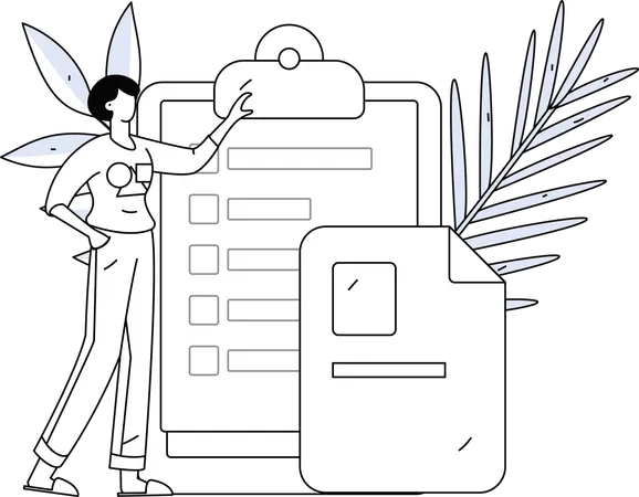 Recopilación de datos del cliente  Illustration