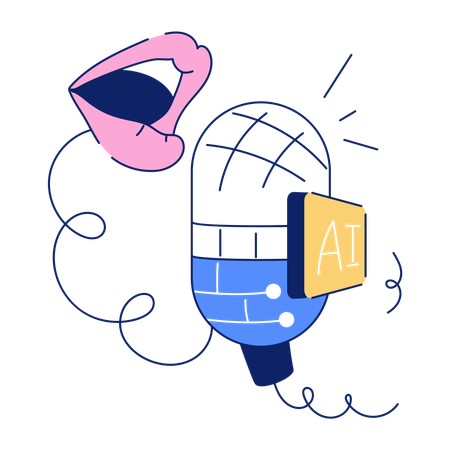 Recording Mic  Illustration
