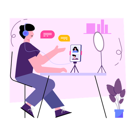 Recording song  Illustration
