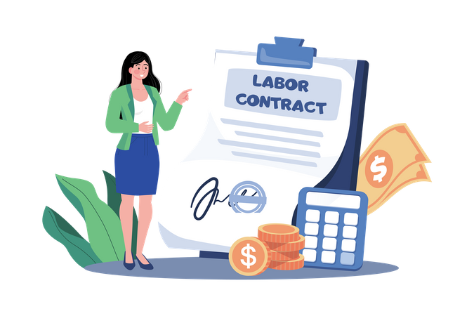 Recruiters make proposals regarding salary and other benefits  Illustration
