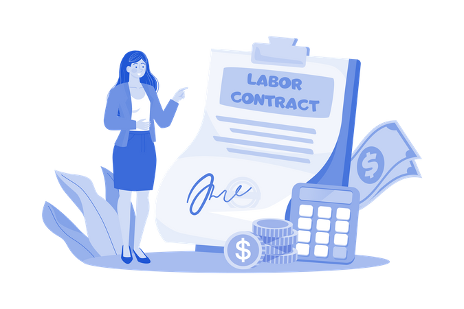 Recruiters make proposals regarding salary and other benefits  Illustration